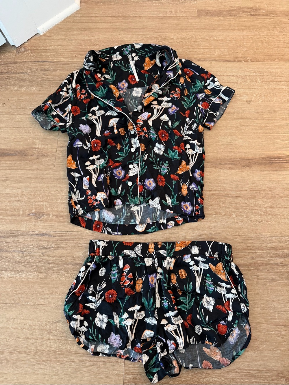 Anthropologie Pajama Set - Short Sleeve Top & Shorts